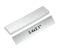 sourcing map 10 placas de nombre grabadas de 2 x 10 x 0.04 pulgadas, ABS, personalizadas, grabadas con láser, para placas de identificación personalizadas, oficina, escritorio, suministros de
