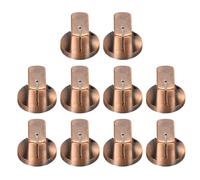 sourcing map 10 pomos de bronce para pedal de efecto de guitarra, inserto de plástico de 9/16 pulgadas, perillas de guitarra eléctrica para amplificador, control de volumen y bajo