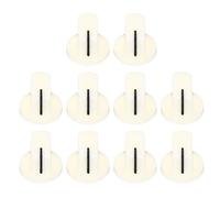 sourcing map 10 pomos de pedal de efecto de guitarra color blanco crema, inserto de plástico de 9/16 pulgadas, pomos de guitarra eléctrica para amplificador, control de volumen de bajo