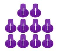 sourcing map 10 pomos de pedal de efecto de guitarra morada, inserto de plástico de 9/16 pulgadas, pomos de guitarra eléctrica para amplificador, control de volumen de bajo