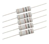 sourcing map 10 Resistencias de Película de óxido de Metal de 5 W, 700 V, 100 ohmios, Orificio Pasante
