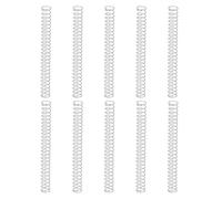sourcing map 10 resortes de compresión, 0,2 mm de diámetro de alambre x 3,5 mm de diámetro exterior x 50 mm de longitud, resorte de extensión de acero inoxidable 304, resortes de presión para
