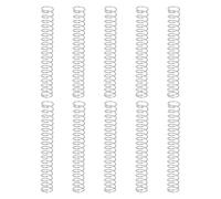 sourcing map 10 resortes de compresión, 0,2 mm de diámetro x 4 mm de diámetro exterior x 25 mm de longitud, resorte de extensión de acero inoxidable 304, resortes de presión para reparación del hogar