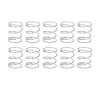 sourcing map 10 resortes de compresión, 0,4 mm de diámetro de alambre x 7 mm de diámetro exterior x 10 mm de longitud, resorte de extensión de acero inoxidable 304, resortes de presión para reparación