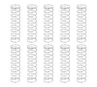 sourcing map 10 resortes de compresión, 0,4 mm de diámetro de alambre x 9 mm de diámetro exterior x 40 mm de longitud, resorte de extensión de acero inoxidable 304, resortes de presión para reparación