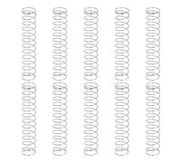 sourcing map 10 resortes de compresión, 0,5 mm de diámetro de alambre x 9 mm de diámetro exterior x 45 mm de longitud, resorte de extensión de acero inoxidable 304, resortes de presión para reparación