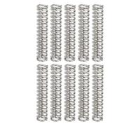 sourcing map 10 resortes de compresión, 0,8 mm de diámetro x 5 mm de diámetro exterior x 25 mm de longitud, resorte de extensión de acero inoxidable 304, resortes de presión para reparación del hogar