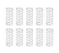 sourcing map 10 resortes de compresión, 1 mm de diámetro de alambre x 20 mm de diámetro exterior x 50 mm de longitud, resorte de extensión de acero inoxidable 304, resortes de presión para reparación
