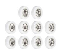 sourcing map 10 rodamientos de bolas 625ZZ de 5 x 22 x 7 mm, doble metal blindado, rueda de polea plana para muebles, accesorios de hardware, color blanco