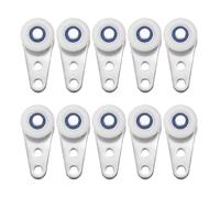 sourcing map 10 rodillos de montaje de carrito, rodillo de riel corredizo para puerta corredera, carros de vigas para puertas corredizas y ventanas, color plateado