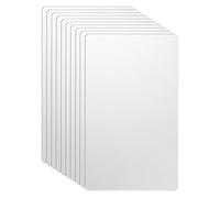 sourcing map 10 tarjetas de visita de metal de 100 x 60 x 0,5 mm, acero inoxidable 304, tarjetas de grabado láser, hojas de grabado CNC personalizadas para casa, oficina, invitaciones de regalo, color