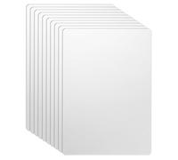 sourcing map 10 tarjetas de visita de metal de 4.7 x 3.1 x 0.000 pulgadas, 201 tarjetas de visita de acero inoxidable 201 con espejo de titanio, grabado láser en blanco, hoja de grabado CNC para casa