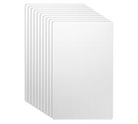 sourcing map 10 tarjetas de visita de metal de 80 x 50 x 0,5 mm, acero inoxidable 304, tarjetas de grabado láser, hojas de grabado CNC personalizadas para casa, oficina, invitaciones de regalo, color