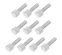sourcing map 10 tornillos de pulgar moleteados M4 x 16 mm, acero inoxidable 304 de cabeza plana moleteados totalmente roscados para el hogar, electrónica, máquina