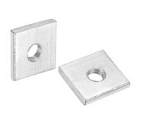sourcing map 10 tuercas cuadradas M4 x 12 mm x 2 mm, acero al carbono, chapado en zinc, tuercas cuadradas de rosca gruesa para reparaciones del hogar e ingeniería profesional, color plateado