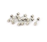 sourcing map 10 Uds 250V 12A 12Amp Lento Soplado Vidrio Fusibles Tubos 5mm x 20mm