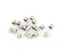 sourcing map 10 Uds 250V 3A 3Amp Lento Soplado Vidrio Fusibles Tubos 5mm x 20mm