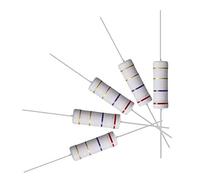 sourcing map 10 uds 5W 5 vatios Resistencias de película de óxido metálico de cable axial 2.7 ohm ±5% de tolerancia