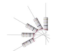 sourcing map 10 uds 5W 5 vatios Resistencias de película de óxido metálico de cable axial 2 Ohm ±5% de tolerancia
