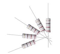 sourcing map 10 uds 5W 5 vatios Resistencias de película de óxido metálico de cable axial de 220 Ohm ±5% de tolerancia