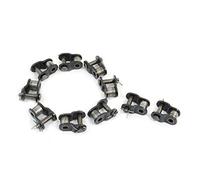 sourcing map 10 Uds. Cadena de Conectores de eslabones de conexión de Metal Medio Compensado para Bicicleta