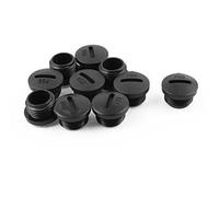 sourcing map 10 Uds. PG9, inserto de nailon negro, tapa ciega, extremo roscado M15 x 8mm