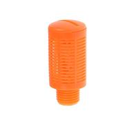 sourcing map 10 Uds. Silenciador neumático de plástico 1/4 PT naranja | Silenciador de línea de aire de escape