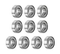 sourcing map 10 Unidades Rodamientos de Bolas de Ranura Profunda 6X10X3 mm