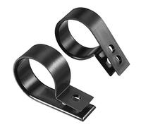 sourcing map 10 Unids Nylon R-type Clamp Organizer Clips para Cable Fit Cable Dia 21-25mm