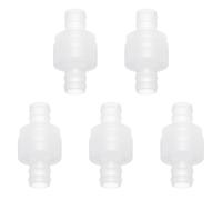 sourcing map 10 válvulas de retención de no retorno, conector de manguera en línea unidireccional de 15 mm de diámetro para manguera de plástico PP para bomba de tanque de agua de aire líquido de gas