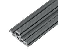 sourcing map 10 varillas de soldadura de plástico de 20 pulgadas, tiras de soldadura de PVC, varillas de soldadura para soldador de plástico, parachoques de coche, reparación de kayak, gris