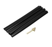 sourcing map 10 varillas de soldadura de plástico de 8 pulgadas, tira de soldadura de polietileno de 9,5 mm x 200 mm con herramientas de alisado para reparar parachoques, kayaks, color negro
