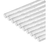 sourcing map 10 varillas de zinc, 99.995% de alta pureza, barra de zinc sólido de 3/8 pulgadas de diámetro, 4 pulgadas de longitud, ánodo de varilla de metal de zinc, buena conductividad para