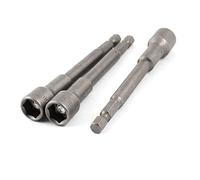 sourcing map 10 x 100mm Imán Hexagonal Toma Tuerca Destornillador Colocador (3 Piezas), 10mm x 100mm