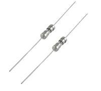 sourcing map 10 X Axial Cable Lento Soplado 3.6 X 10mm Vidrio Fusible 250V 1.25A
