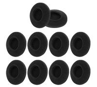 sourcing map 10 x Negro Suave SpongeEar Almohadillas Funda para 5.5cm OD Auriculares