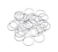 sourcing map 100 arandelas planas de aluminio, juntas redondas de 24 x 29 x 2 mm, espaciadores planos para tornillos, pernos, accesorios de reparación de maquinaria, construcción al aire libre, tono