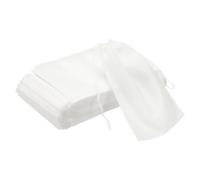 sourcing map 100 bolsas de especias para cocinar, bolsas de té vacías desechables de 4 x 6 pulgadas, muselina no tejida para hojas sueltas, bolsitas de té para colar sopas, hierbas, color blanco