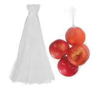 sourcing map 100 bolsas de malla reutilizables para productos agrícolas, bolsas de 15.7 pulgadas para incubar huevos, lavables, transpirables, red de frutas, malla elástica, almacenamiento para