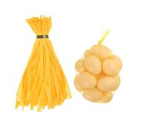 sourcing map 100 bolsas de malla reutilizables para productos agrícolas, malla de nailon de 30 cm con cierres estilo bucle, bolsas elásticas para incubar huevos para almacenamiento de frutas y