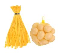 sourcing map 100 bolsas de malla reutilizables para productos agrícolas, malla de nailon de 35 cm con cierres estilo bucle, bolsas elásticas para incubar huevos para almacenamiento de frutas y