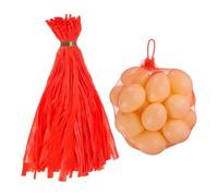 sourcing map 100 bolsas de malla reutilizables para productos agrícolas, malla de nailon de 40 cm con cierres estilo bucle, bolsas elásticas para incubar huevos para almacenamiento de frutas y