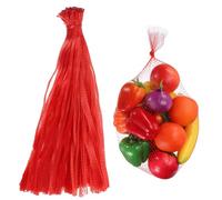 sourcing map 100 bolsas de malla reutilizables para productos de 19.7 pulgadas, bolsas para eclosionar huevos, lavables, transpirables, red de fruta, red de malla elástica, almacenamiento para