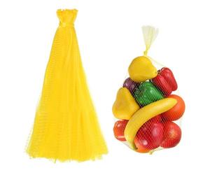 sourcing map 100 bolsas de malla reutilizables para productos de 19.7 pulgadas, bolsas para eclosionar huevos, lavables, transpirables, red de frutas, red de malla elástica, almacenamiento para