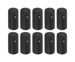 sourcing map 100 cápsulas termorretráctiles de PVC para botellas de vino, tapas retráctiles con pestaña de desgarro, cubierta superior retráctil, forma de uva, para bodegas de vino y cocina doméstica,