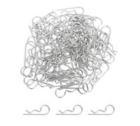 sourcing map 100 clips de cuerpo a control remoto, 1.2 mm de acero inoxidable universales RC clips R pines para modelos de escala 1/6 1/8 1/10 a control remoto para coche, camión, oruga, piezas de