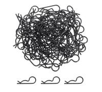 sourcing map 100 clips de cuerpo a control remoto, 1.2 mm de acero inoxidable universales RC clips R pines para modelos de escala 1/6 1/8 1/10 a control remoto para coche, camión, oruga, piezas de