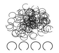 sourcing map 100 clips redondos en C de alambre, anillos internos de acero estructural de carbono de 70 Mn, anillos de retención redondos de alambre para agujero de 14 mm, color negro
