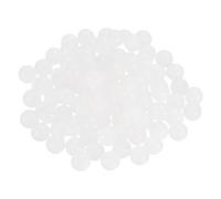 sourcing map 100 espaciadores de puerta de armario de panel elevado, 12 mm, estabilizadores de bola de silicona, parachoques para alineación de puerta de armario, distribución del estrés, color blanco