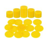 sourcing map 100 fichas de póquer de plástico, mini fichas de bingo de 0.9 pulgadas, contadores de aprendizaje, contadores de discos, marcadores de juego opacos, fichas de juego para jugar matemáticas